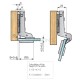 GLASS HINGE D.35 FULL INSET / GOLD
