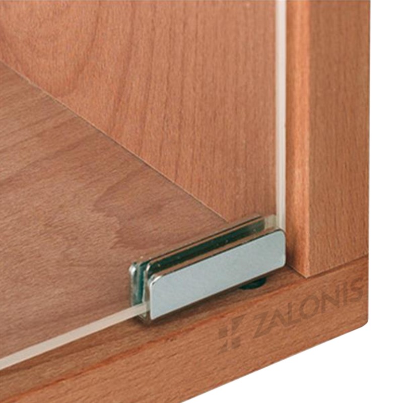 GLASS PIVOT HINGE 40mm / CHROME
