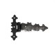 DECORATIVE T-HINGE / 12 / BLACK DECORATIVE T-HINGES