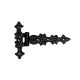 DECORATIVE T-HINGE / FLAT 0 / BLACK DECORATIVE T-HINGES