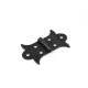 DECORATIVE FLAT HINGE 87x50 / BLACK