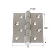 BALL BEARING FLAT HINGE / INOX 304 / 100x76 mm