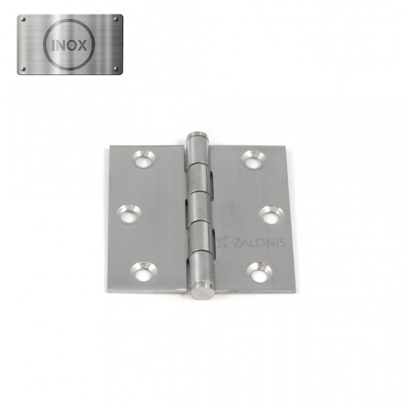 REINFORCED FLAT HINGE / INOX 201 / 63x63x1.7 mm