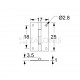 STEEL FLAT HINGE 17x25 / GOLD