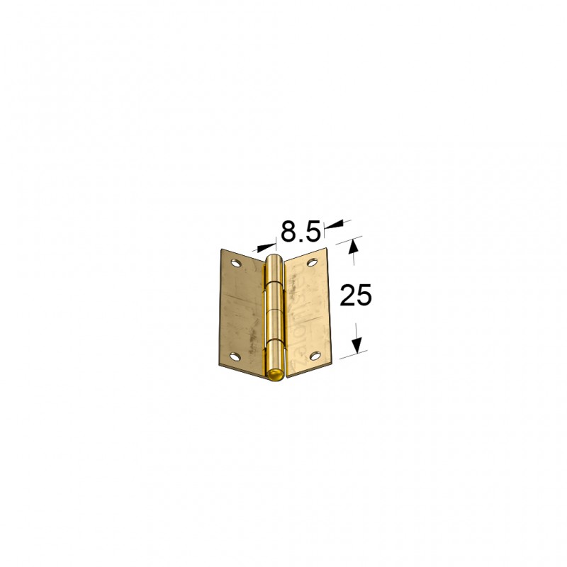 STEEL FLAT HINGE 17x25 / GOLD