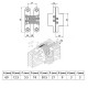 INOX FURNITURE CONCEALED HINGE EMKW / 60mm