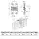 INOX FURNITURE CONCEALED HINGE EMKW / 95mm