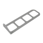 ΕΠΙΤΟΙΧΙΑ ΥΠΟΔΟΧΗ ΚΡΕΜΑΣΤΡΑΣ 26x8 cm / ΓΚΡΙ