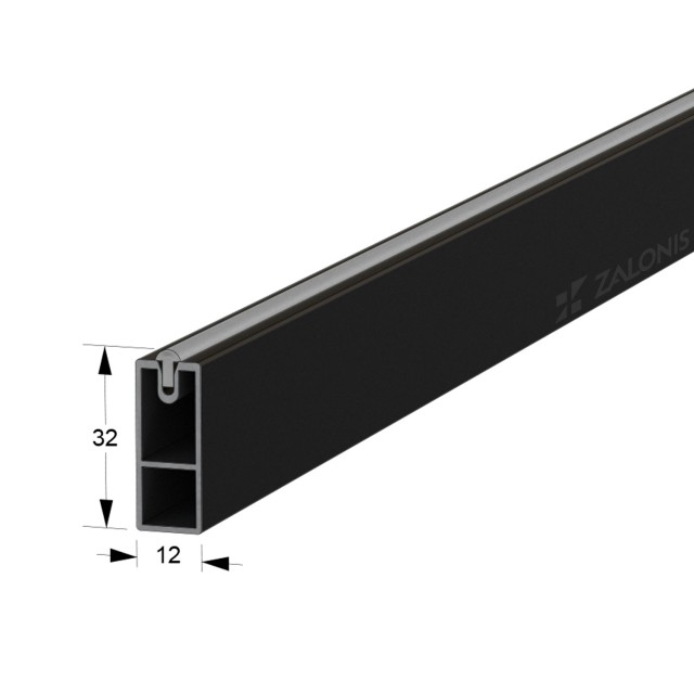 ΣΩΛΗΝΑΣ ΝΤΟΥΛΑΠΑΣ m.130 ΤΕΤΡ. 30x12 / ΜΑΥΡΟ ΜΑΤ