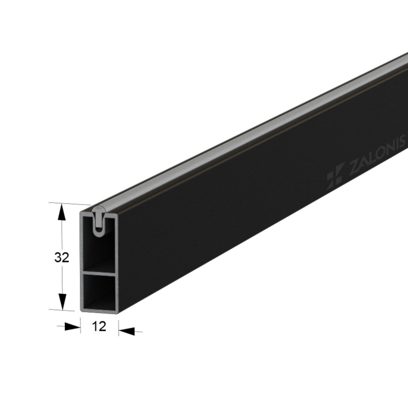 ΣΩΛΗΝΑΣ ΝΤΟΥΛΑΠΑΣ m.130 ΤΕΤΡ. 30x12 / ΜΑΥΡΟ ΜΑΤ