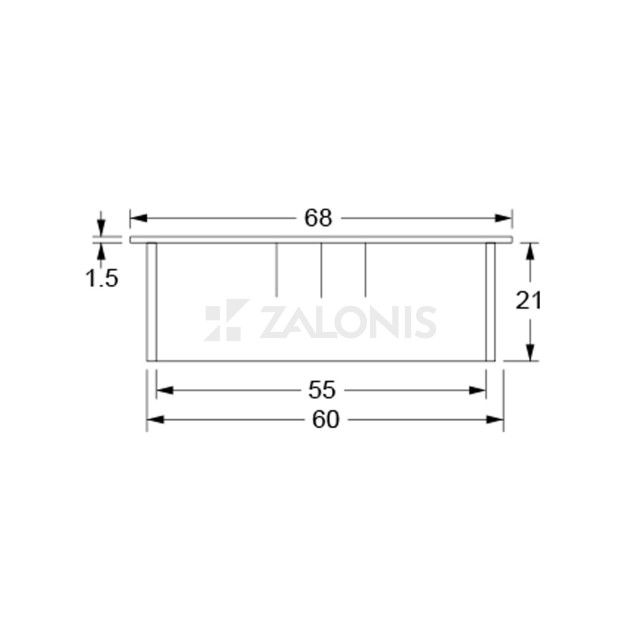 ΤΑΠΑ ΚΑΛΩΔΙΩΝ ΜΕΤΑΛ. BM Φ.60 / ΝΜΑΤ