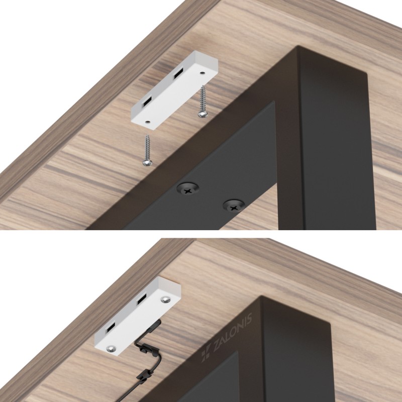 ΧΩΝΕΥΤΟΣ ΦΟΡΤΙΣΤΗΣ USB 83x13 / ΛΕΥΚΟ / ΜΕ 2 ΘΥΡΕΣ USB