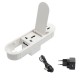 ΤΑΠΑ ΚΑΛΩΔΙΩΝ ΟΒΑΛ ΜΕ ΚΑΠΑΚΙ / 2 USB / 1 ΠΡΙΖΑ / ΛΕΥΚΟ ΤΑΠΕΣ ΚΑΛΩΔΙΩΝ - ΠΟΛΥΜΠΡΙΖΑ