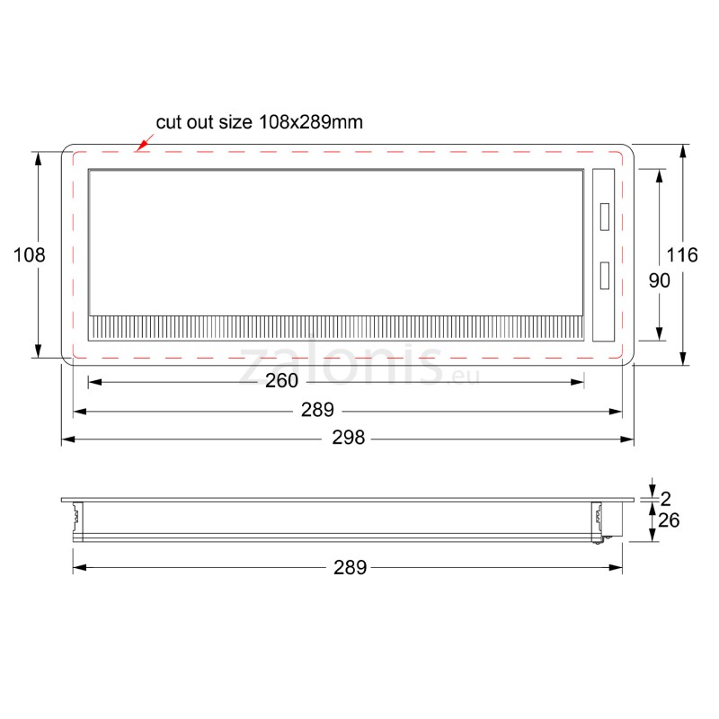 ΤΑΠΑ ΤΕΤΡΑΓΩΝΗ ΚΑΛΩΔΙΩΝ 29.8x11.6 / 2 ΘΥΡΕΣ USB / ΜΑΥΡΟ ΜΑΤ ΤΑΠΕΣ ΚΑΛΩΔΙΩΝ - ΠΟΛΥΜΠΡΙΖΑ