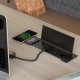 ΤΕΤΡΑΓΩΝΟ ΠΟΛΥΜΠΡΙΖΟ ΓΡΑΦΕΙΟΥ / WIRELESS CHARGER / ΜΑΥΡΟ ΜΑΤ ΤΑΠΕΣ ΚΑΛΩΔΙΩΝ - ΠΟΛΥΜΠΡΙΖΑ