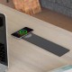 ΤΕΤΡΑΓΩΝΟ ΠΟΛΥΜΠΡΙΖΟ ΓΡΑΦΕΙΟΥ / WIRELESS CHARGER / ΜΑΥΡΟ ΜΑΤ ΤΑΠΕΣ ΚΑΛΩΔΙΩΝ - ΠΟΛΥΜΠΡΙΖΑ