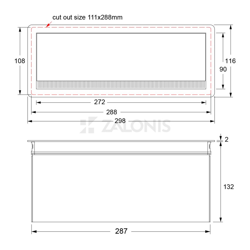 ΚΟΥΤΙ ΜΕ ΤΑΠΑ ΚΑΛΩΔΙΩΝ ΤΕΤΡΑΓΩΝΗ 29.8x11.6 / ΛΕΥΚΟ ΜΑΤ ΤΑΠΕΣ ΚΑΛΩΔΙΩΝ - ΠΟΛΥΜΠΡΙΖΑ
