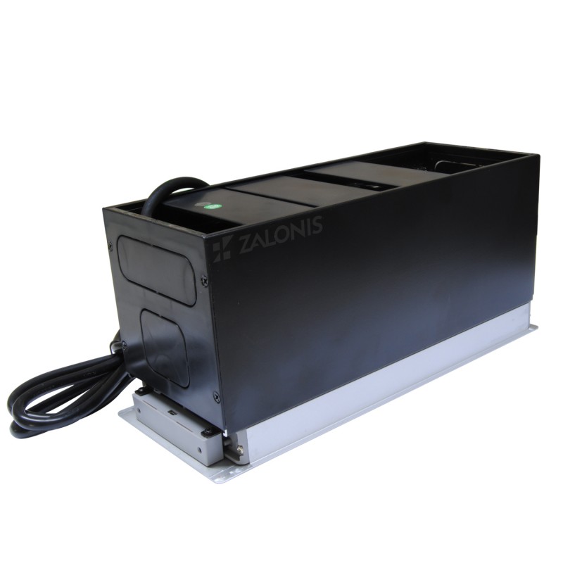 POWERBOX-ΤΕΤΡΑΓΩΝΟ ΠΟΛΥΜΠΡΙΖΟ ΓΡΑΦΕΙΟΥ ΜΕ ΚΑΠΑΚΙ / 6 USB / ΑΛΟΥΜΙΝΙΟ ΜΑΤ ΤΑΠΕΣ ΚΑΛΩΔΙΩΝ - ΠΟΛΥΜΠΡΙΖΑ