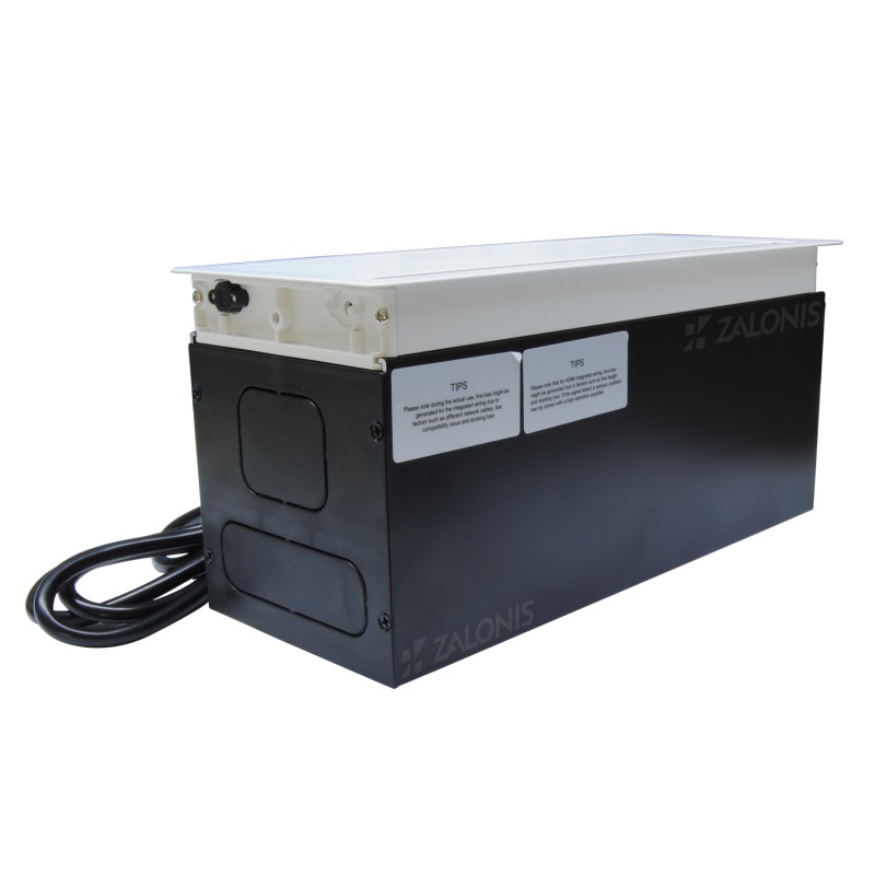 POWERBOX-ΤΕΤΡΑΓΩΝΟ ΠΟΛΥΜΠΡΙΖΟ ΓΡΑΦΕΙΟΥ ΜΕ ΚΑΠΑΚΙ / 6 USB / ΛΕΥΚΟ ΜΑΤ ΤΑΠΕΣ ΚΑΛΩΔΙΩΝ - ΠΟΛΥΜΠΡΙΖΑ