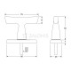 WINDOW HANDLE 110 / SPINDLE 7x7 / SILVER WINDOW HANDLES
