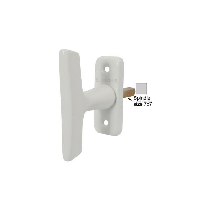 WINDOW HANDLE 110 / SPINDLE 7x7 / WHITE