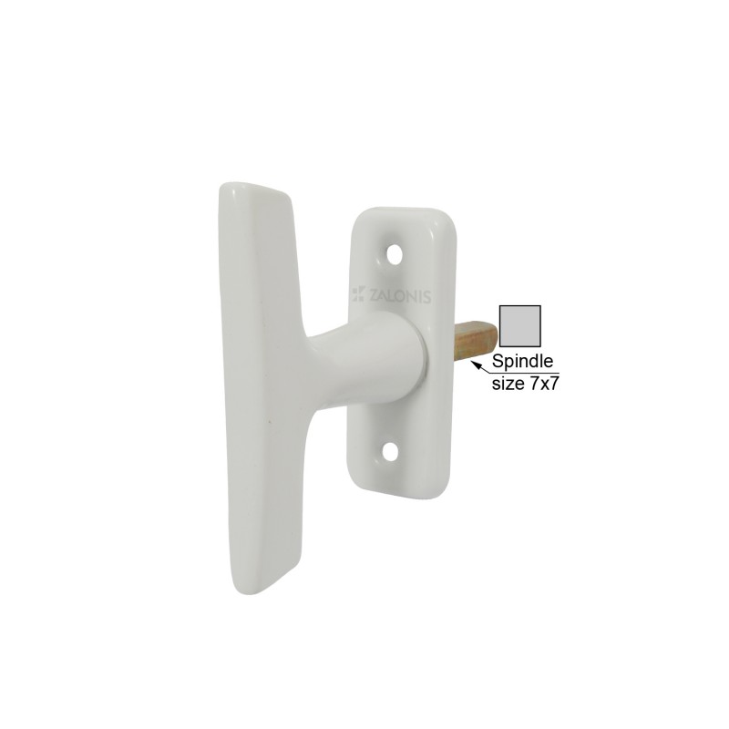 WINDOW HANDLE 110 / SPINDLE 7x7 / WHITE WINDOW HANDLES