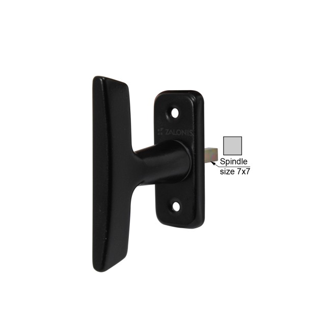 WINDOW HANDLE 110 / SPINDLE 7x7 / BLACK