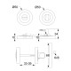 WC LOCK  D.50 / MAT BLACK