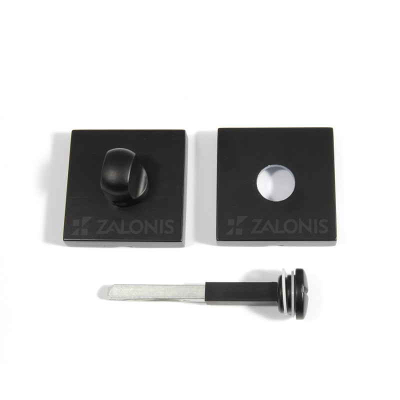 WC SQUARE LOCK 50x50 mm / MAT BLACK