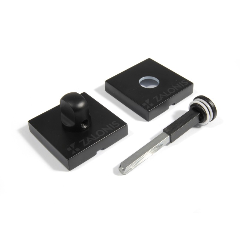 WC SQUARE LOCK 50x50 mm / MAT BLACK