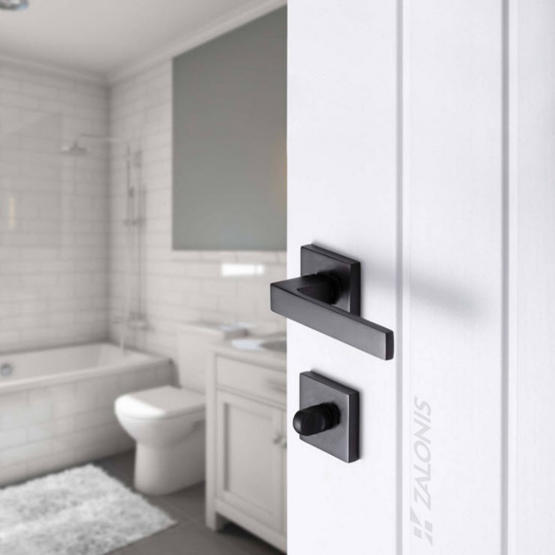 WC SQUARE LOCK 50x50 mm / MAT BLACK