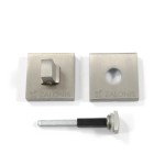 WC SQUARE LOCK 50x50 mm / MAT NICKEL