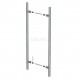 INOX PULL HANDLE FOR DOOR / MAT INOX / L800 - C600
