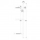 INOX PULL HANDLE FOR DOOR / MAT INOX / L800 - C600