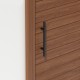 INOX PULL HANDLE FOR DOOR / MAT BLACK / L400 - C230