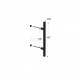 INOX PULL HANDLE FOR DOOR / MAT BLACK / L400 - C230