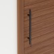 INOX PULL HANDLE FOR DOOR / MAT BLACK / L600 - C400