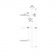 INOX PULL HANDLE FOR DOOR / MAT BLACK / L600 - C400