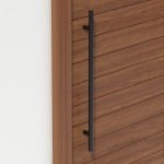 INOX PULL HANDLE FOR DOOR / MAT BLACK / L800 - C600