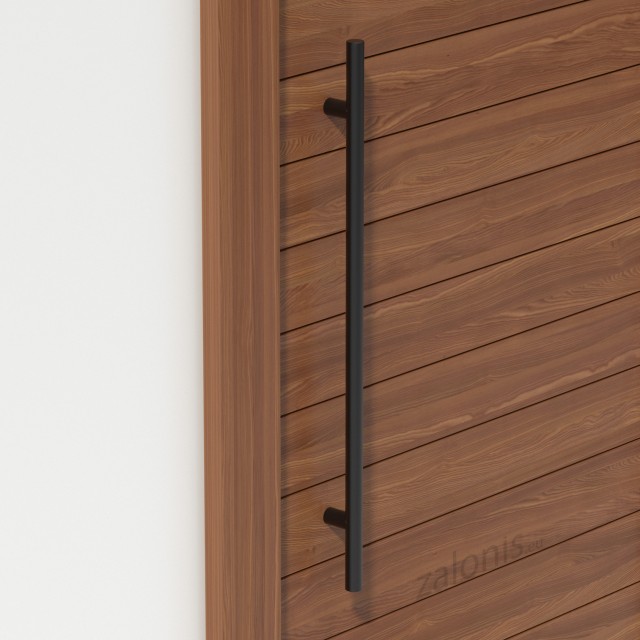 INOX PULL HANDLE FOR DOOR / MAT BLACK / L800 - C600