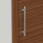 SQUARE INOX PULL HANDLE FOR DOOR / MAT INOX 304 / L600