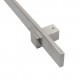SQUARE INOX PULL HANDLE FOR DOOR / MAT INOX 304 / L600