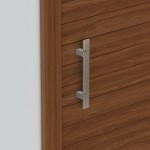 SQUARE INOX PULL HANDLE FOR DOOR / MAT INOX 304 / L400