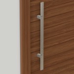 SQUARE INOX PULL HANDLE FOR DOOR / MAT INOX 304 / L800