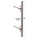 SQUARE INOX PULL HANDLE FOR DOOR / MAT INOX 304 / L800