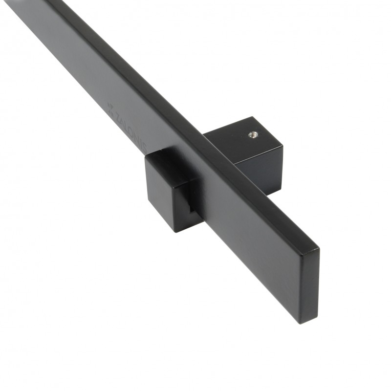 SQUARE INOX PULL HANDLE FOR DOOR / MAT BLACK / L400 PULL HANDLES FOR DOOR