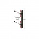SQUARE INOX PULL HANDLE FOR DOOR / MAT BLACK / L400 PULL HANDLES FOR DOOR