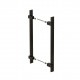 SQUARE INOX PULL HANDLE FOR DOOR / MAT BLACK / L600