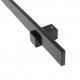 SQUARE INOX PULL HANDLE FOR DOOR / MAT BLACK / L600