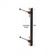 SQUARE INOX PULL HANDLE FOR DOOR / MAT BLACK / L600